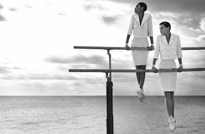 Saskia de Brauw & Joan Smalls for Chanel Spring 2012 Campaign by Karl Lagerfeld