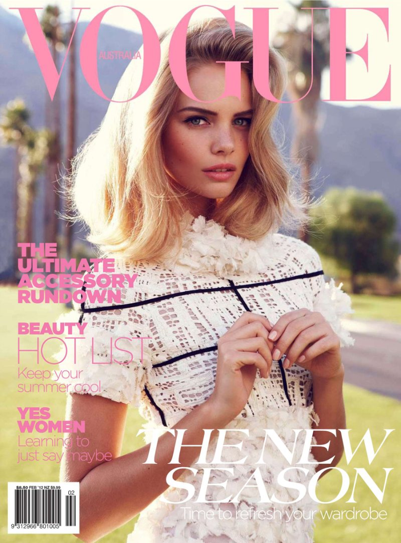 Marloes Horst & Kendra Spears by Nicole Bentley for Vogue Australia February 2012