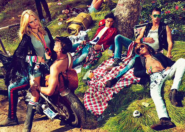 Natasha Poly for DSquared2 Spring 2012 Campaign by Mert & Marcus
