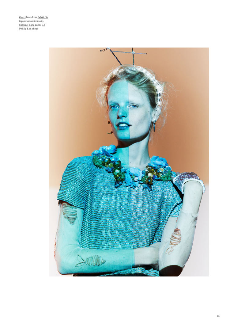 Hanne Gaby Odiele Gets Digital for the Cover Shoot of Oyster #101 by Will Davidson