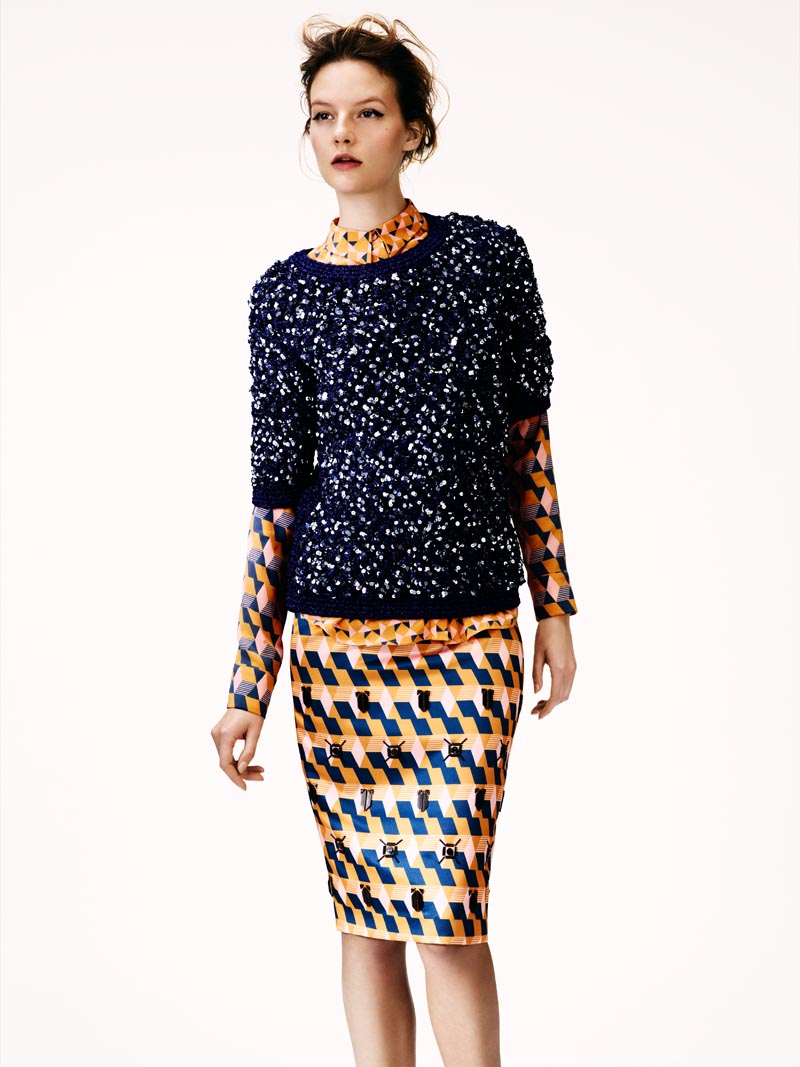 Sara Blomqvist Models H&M's Winter 2012 Collection