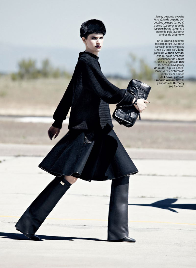 Tali Lennox Takes Flight for S Moda's October 2012 Cover Shoot