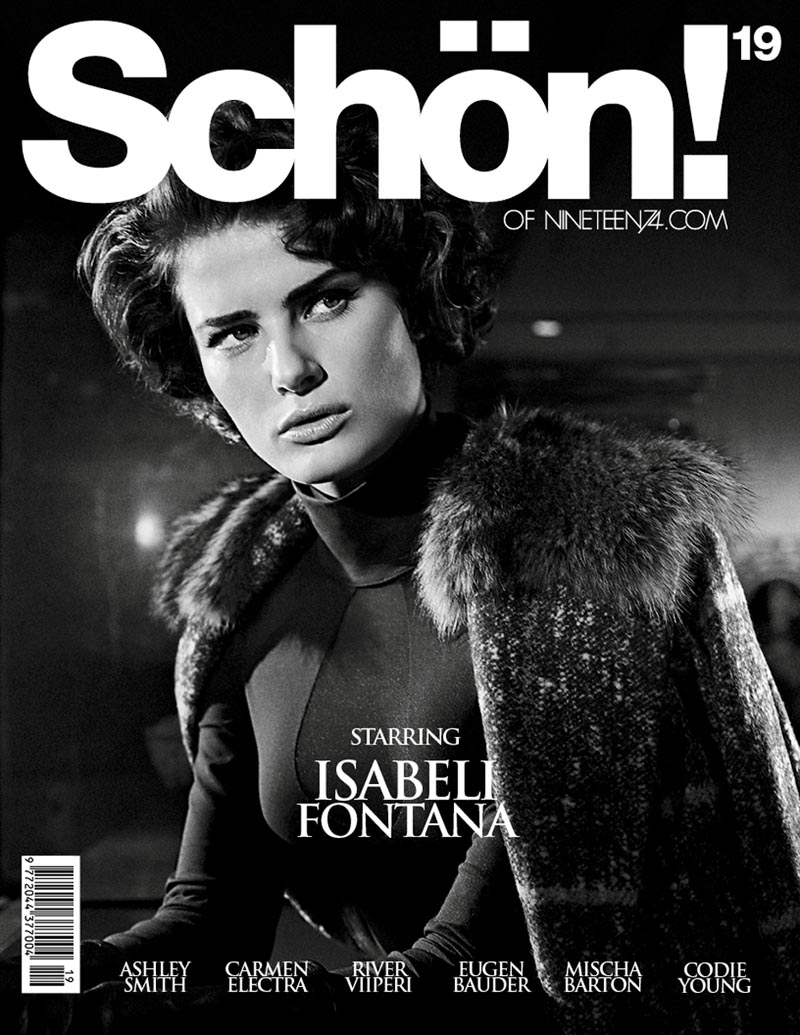 Isabeli Fontana Gets Cinematic for the Cover Story of Schön #19 by Gustavo Zylbersztajn