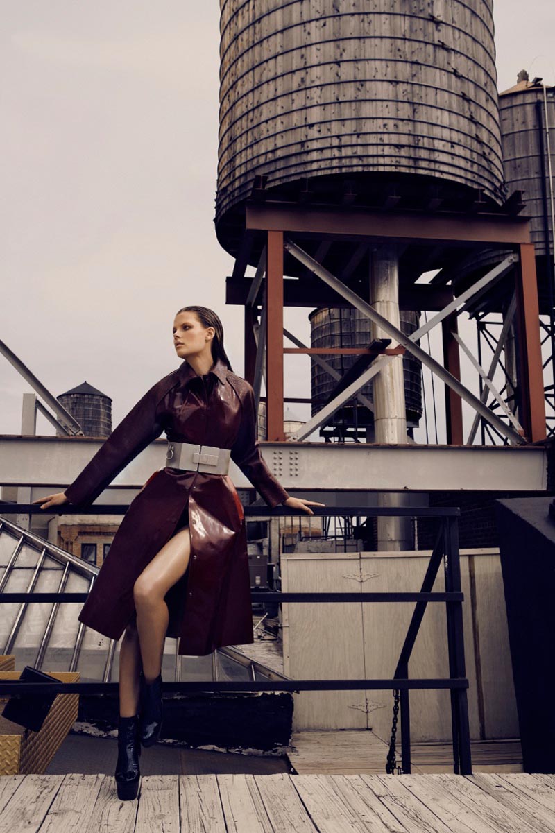 Bekah Jenkins Lives in Leather for Malina Corpadean's Fashion Canada Shoot