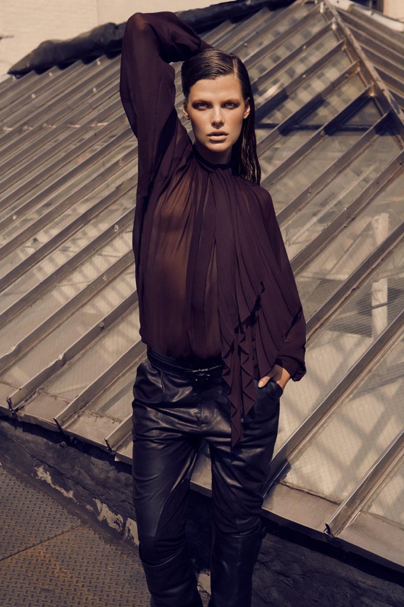 Bekah Jenkins Lives in Leather for Malina Corpadean's Fashion Canada Shoot