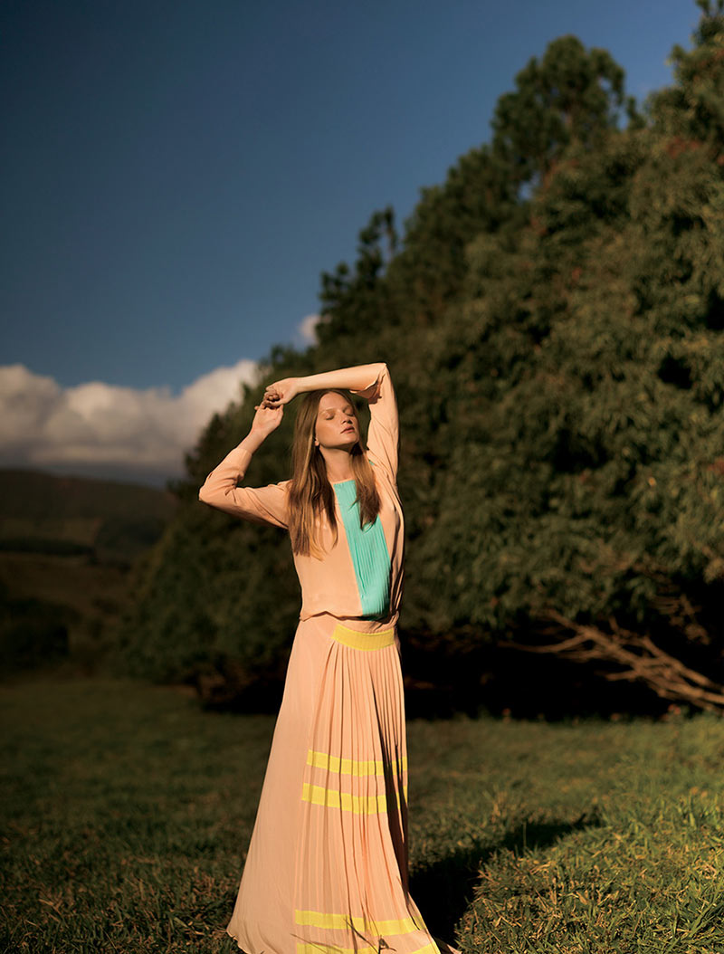Bruna Erhardt is a Nature Girl for Essenciale's Spring 2013 Campaign by Gustavo Marx