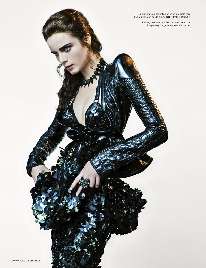 Anna de Rijk Dresses for Halloween in Vogue Netherlands' November Issue, Lensed by Marc de Groot