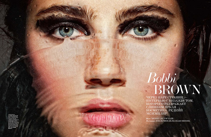 Henry Leutwyler Lenses Bobbi Brown Cosmetics for Interview Russia November 2012