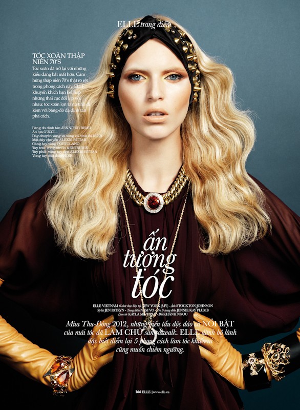 Valeria Dmitrienko Models Radiant Beauty for Elle Vietnam, Lensed by Stockton Johnson