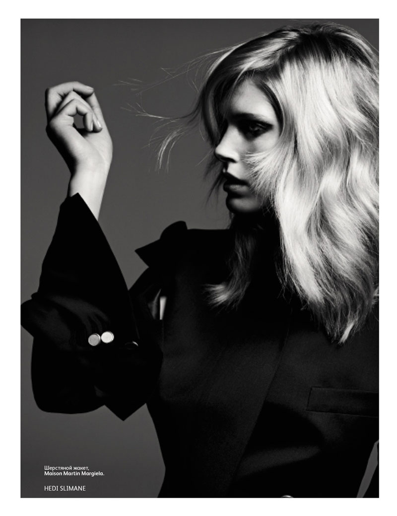 Iselin Steiro by Hedi Slimane for Vogue Russia March 2012 – Fashion ...