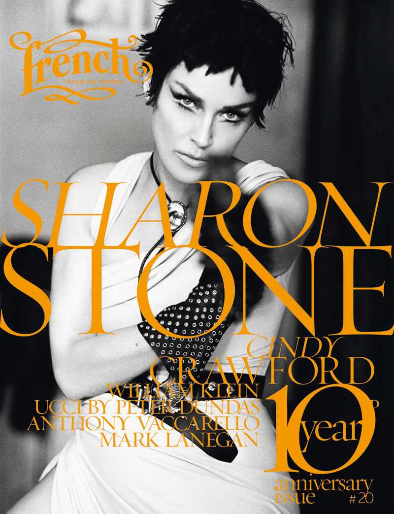 French Revue de Modes #20 Covers | Cindy Crawford & Sharon Stone by Thierry le Gouès