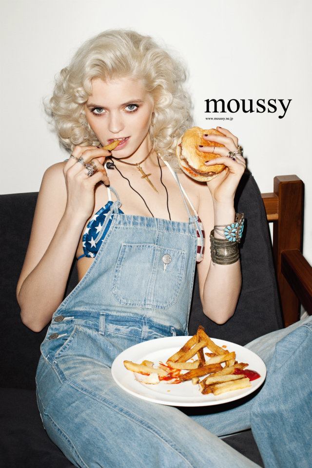 Abbey Lee Kershaw for Moussy Spring 2012 Campaign by Terry Richardson