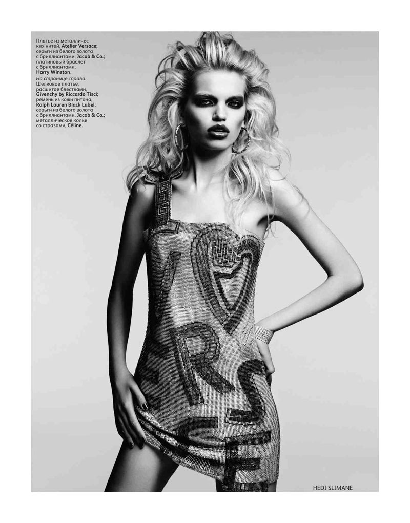 Daphne Groeneveld by Hedi Slimane for Vogue Russia April 2012