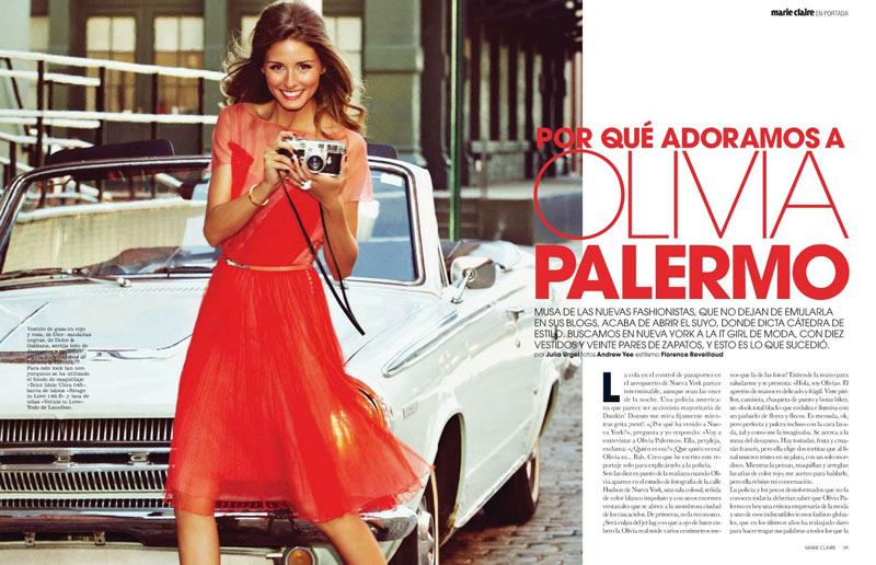 Olivia Palermo for Marie Claire Spain April 2012