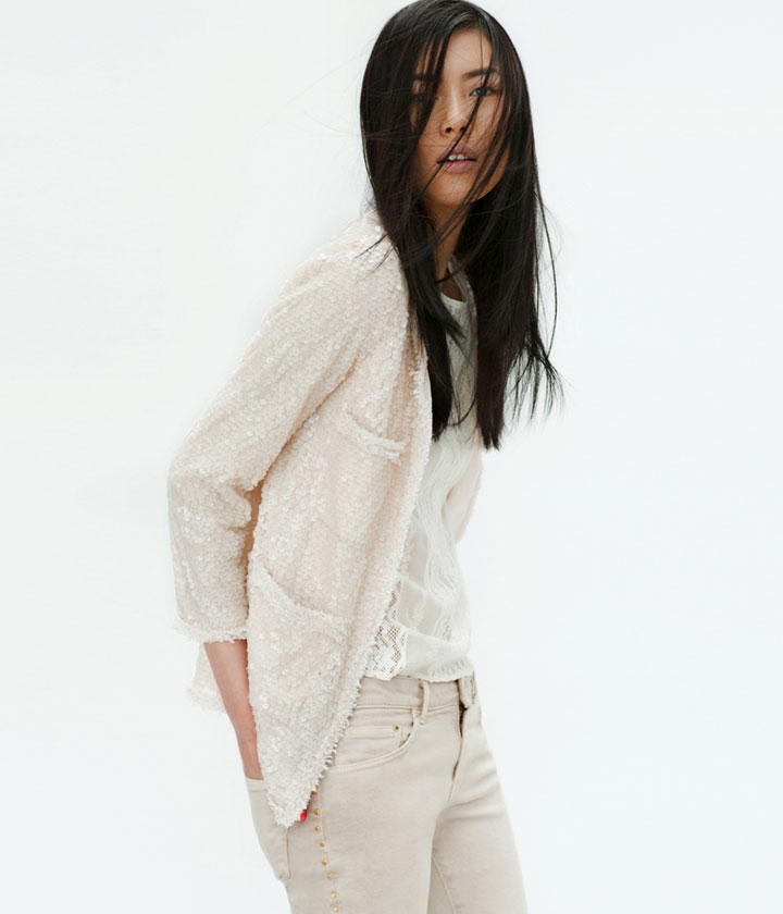 Liu Wen for Zara April 2012 Lookbook