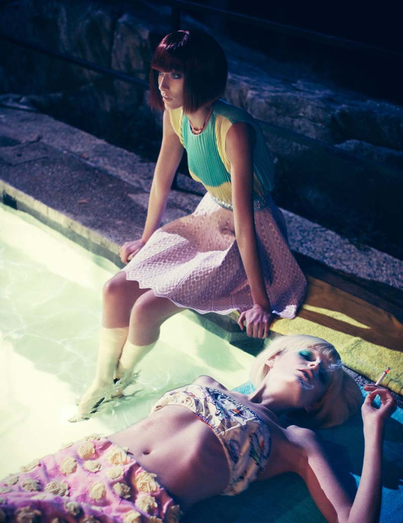 Alana Zimmer & Hanne Gaby Odiele by Steven Pan for Interview Russia April 2012