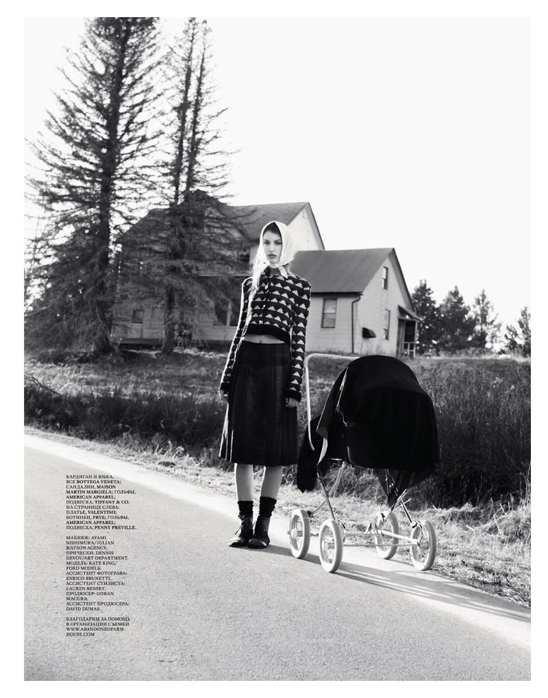 Kate King by Arno Frugier for Interview Russia May 2012