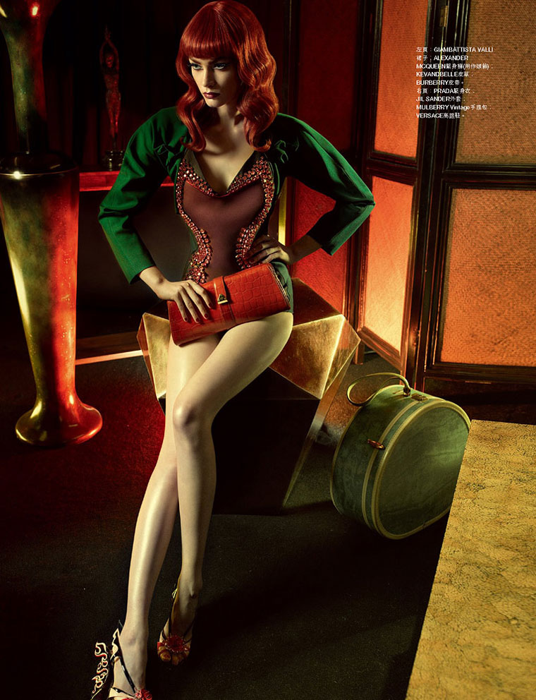 Patrycja Gardygajlo Gets Vampy for Harper's Bazaar Hong Kong June 2012
