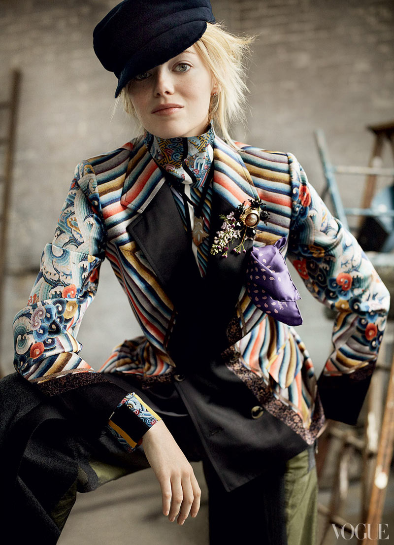 Emma Stone Covers Vogue US July 2012 in Nina Ricci