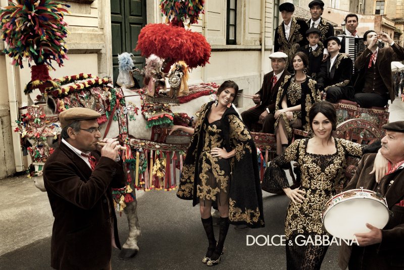 Monica Bellucci, Bianca Balti & Bianca Brandolini Are All in the Family for Dolce & Gabbana's Fall 2012 Campaign by Giampaolo Sgura