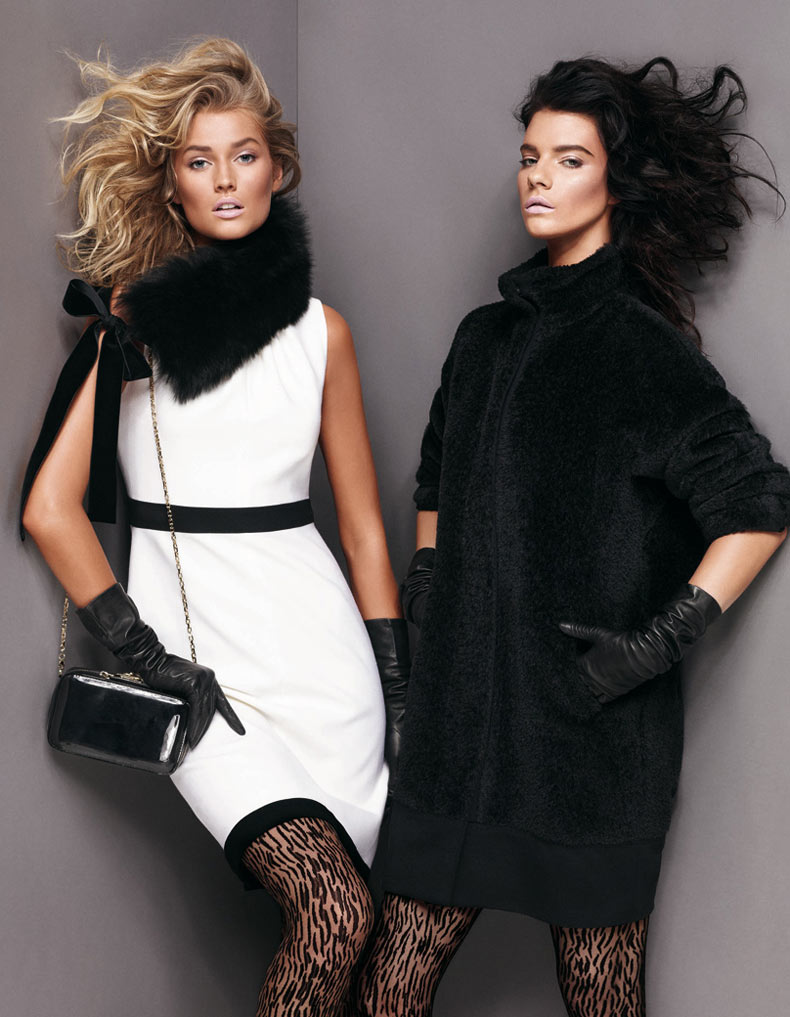 Toni Garrn & Querelle Jansen Exude Pure Elegance for Max Mara Studio's Fall 2012 Campaign