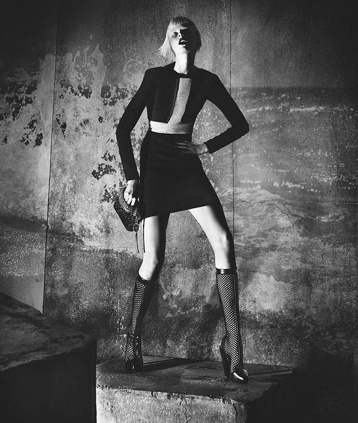 Elza Luijendijk is Gothic Glam for Versace's Fall 2012 Campaign by Mert ...