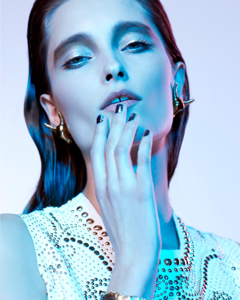 Iekeliene Stange Dons Fine Jewelry Looks for Vogue Portugal by Enric Galceran