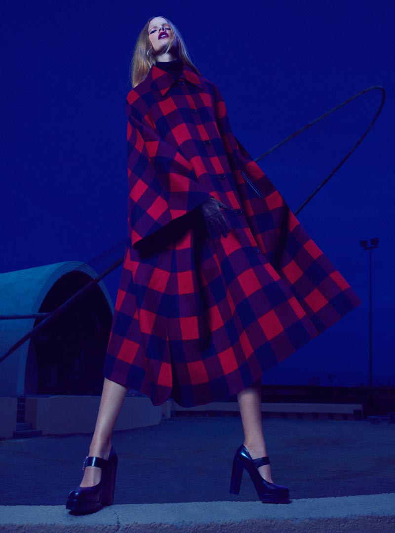 Marloes Horst Takes the Night in Thomas Whiteside's Elle US Shoot