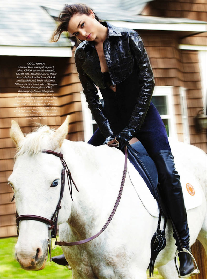 Miranda Kerr Gets Equestrian for the August Issue of Harper's Bazaar UK