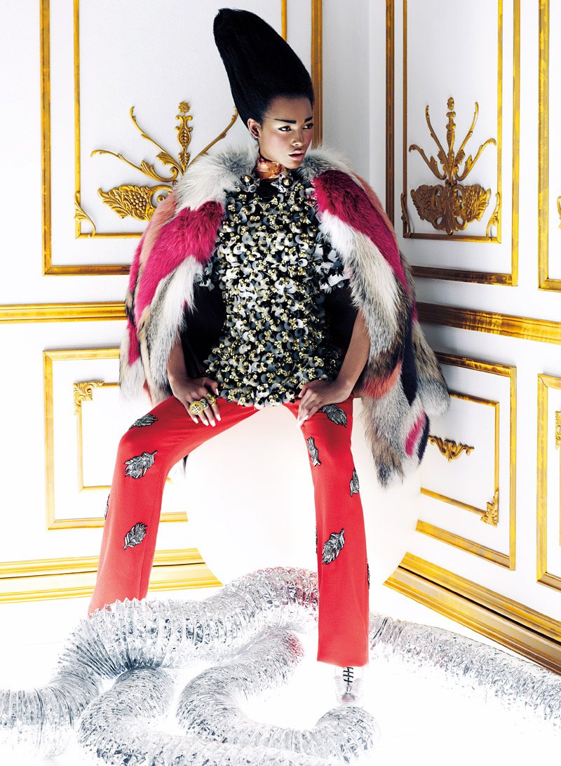 Chris Nicholls Captures Sci-fi Extravagance for Flare's September 2012 Issue