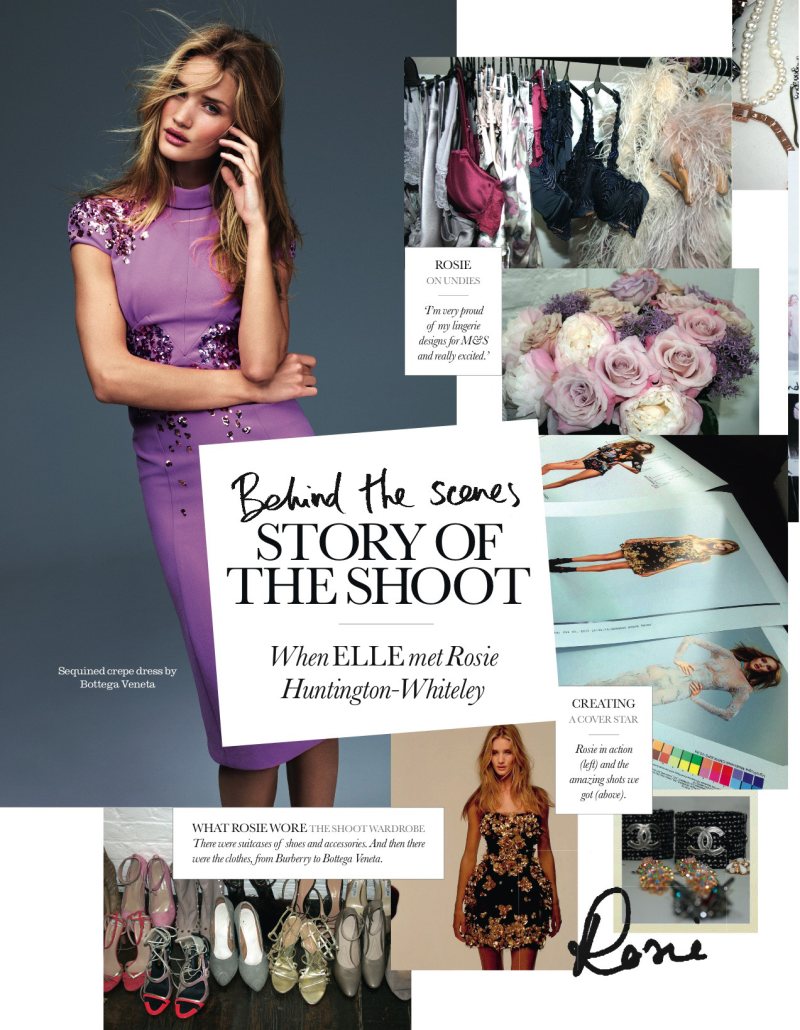 Rosie Huntington-Whiteley Wows in the September Issue of Elle UK by David Vasiljevic
