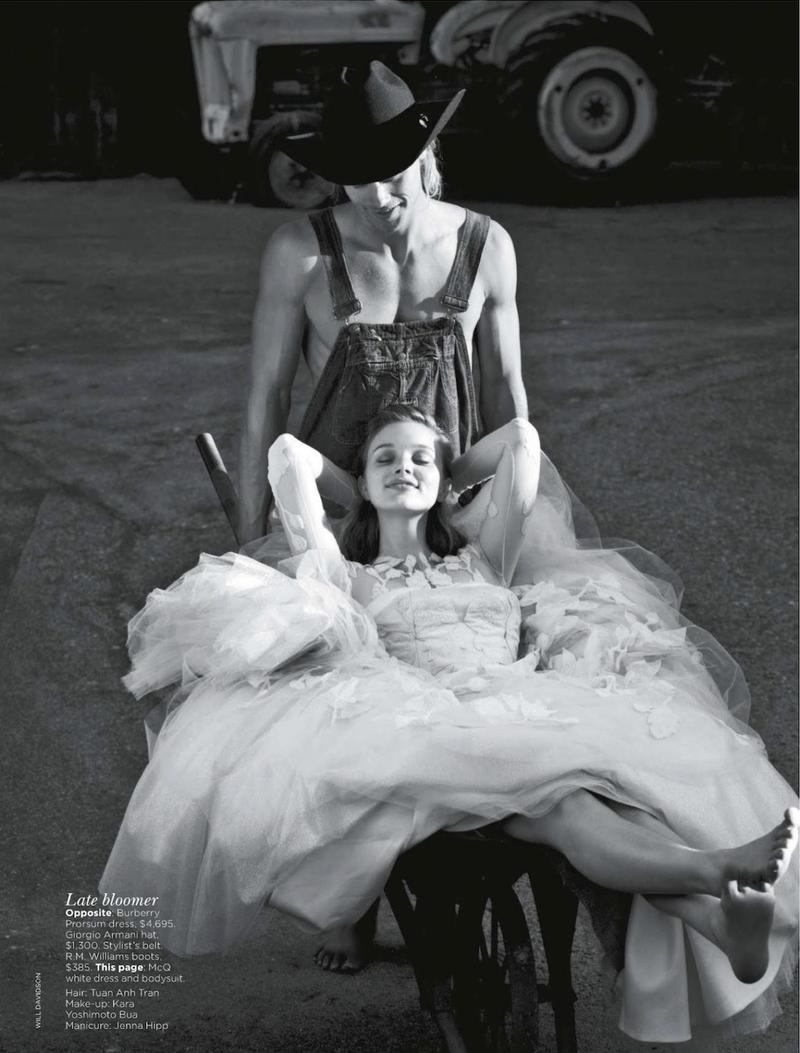 Bella Heathcote Dons Romantic Looks for Vogue Australia's September Cover Story
