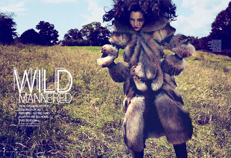 Egle Tvirbutaite Gets Wild for David Roemer's Marie Claire US Shoot
