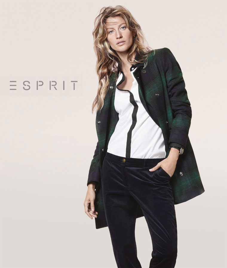 Gisele Bundchen Sports Relaxed Style for Esprit's Fall 2012 Campaign by ...