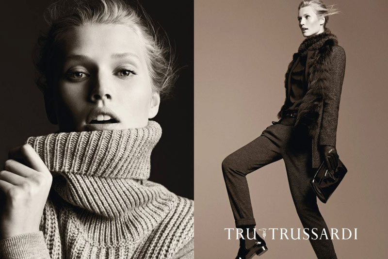Toni Garrn Stars in the Trussardi Jeans & Tru Trussardi Fall 2012 ...