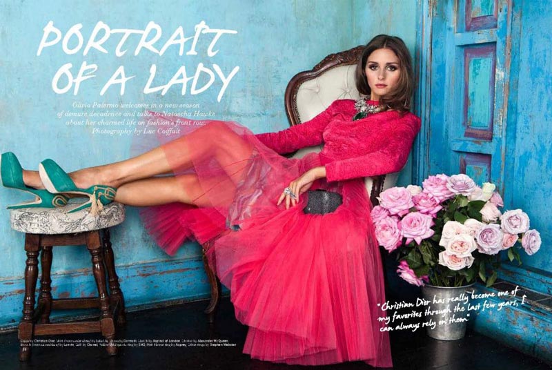 Olivia Palermo Graces Velvet's September 2012 Issue by Luc Coiffait