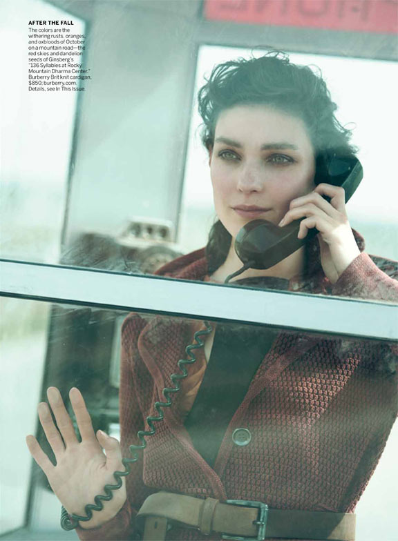 Kati Nescher & Garrett Hedlund Hit the Road for Peter Lindbergh in Vogue US October 2012
