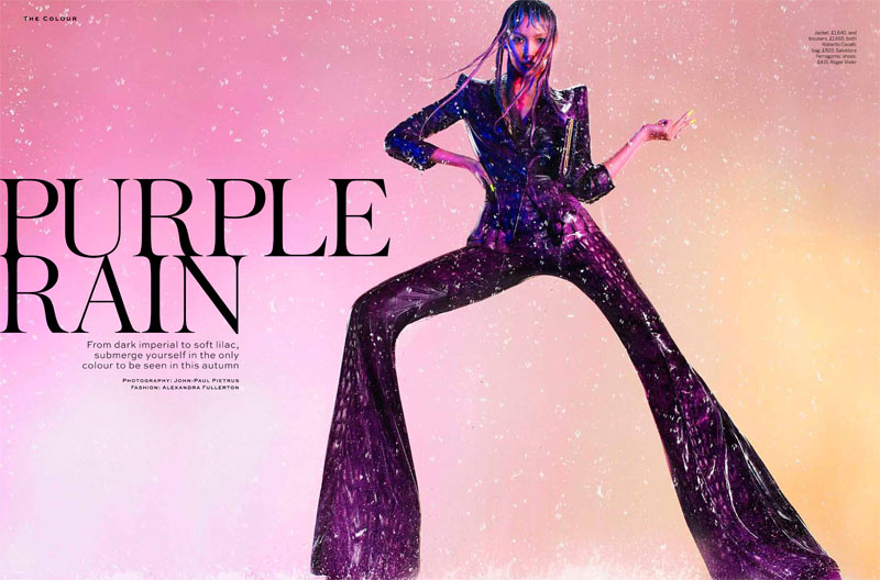 John-Paul Pietrus Captures Purple Rain for Stylist Magazine A/W 2012