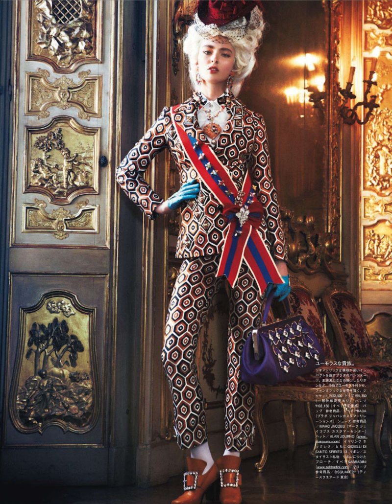 Ymre Stiekema Models Sumptuous Glamour for Vogue Japan October 2012 by Giampaolo Sgura
