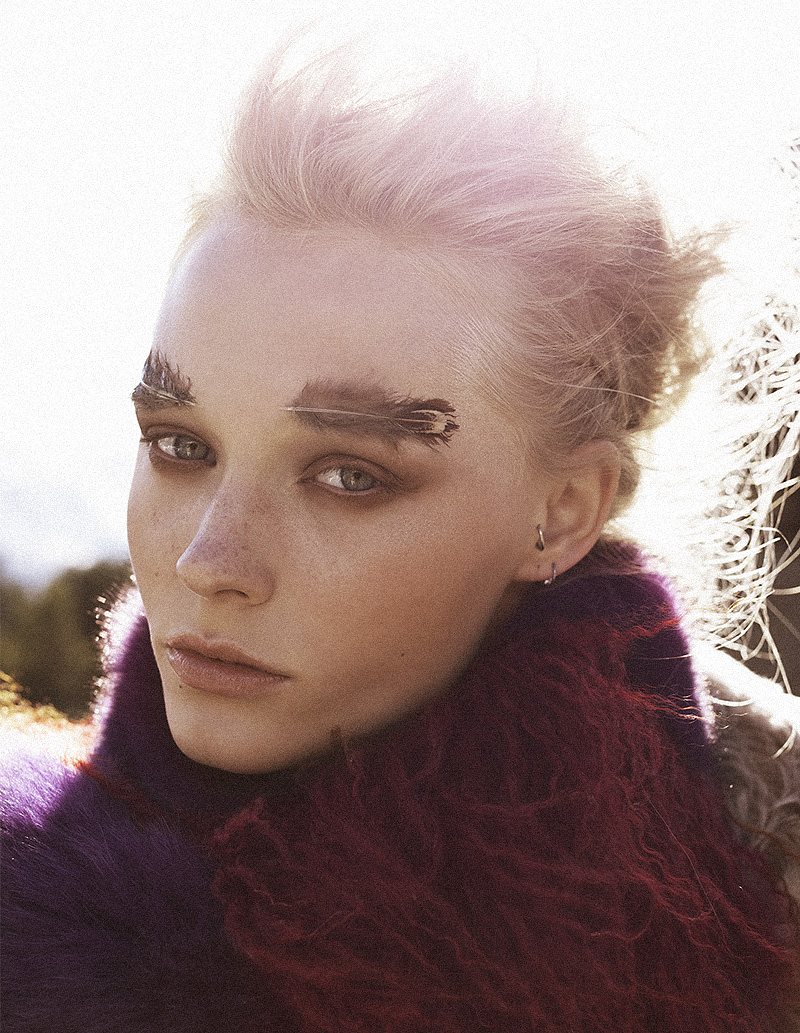 Riley Hillyer is a Mountain Beauty for the Lens of Zoltan Tombor in Grazia Italy September 2012