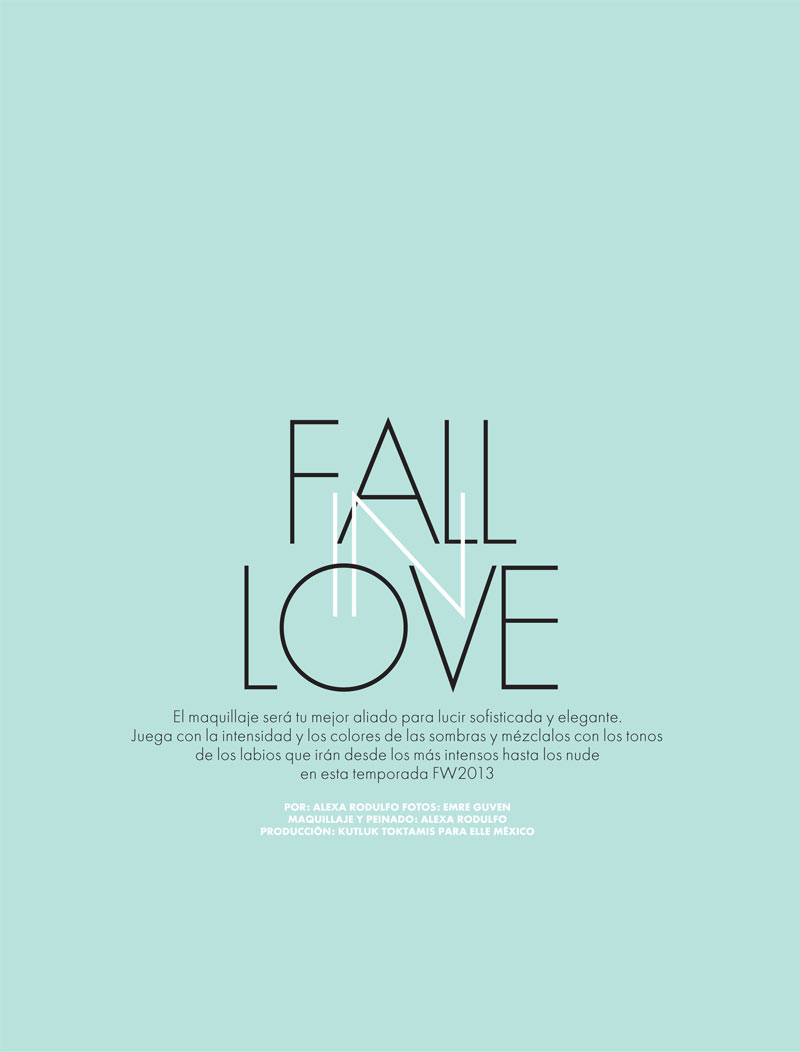 Emre Guven Lenses Romantic Fall Beauty for Elle Mexico October 2012