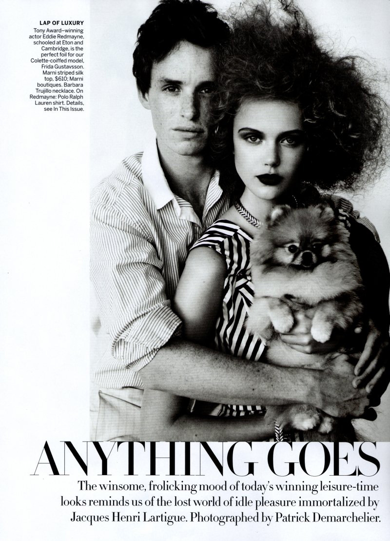 Frida Gustavsson by Patrick Demarchelier in Anything Goes | Vogue US November 2010