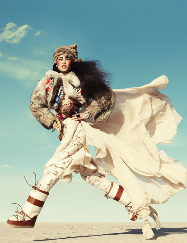 Liu Wen by Greg Kadel in Wild Dreams | Vogue Germany November 2010