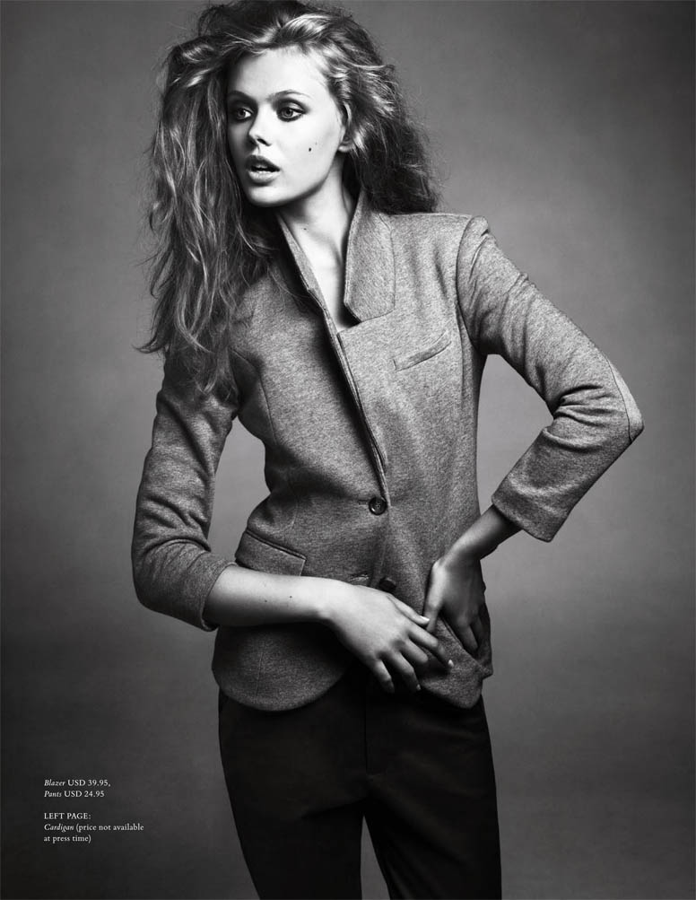 Frida Gustavsson by Andreas Sjodin for H&M Magazine Winter 2010