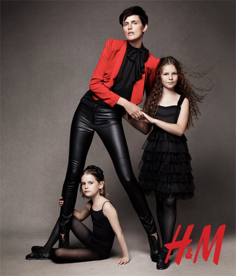 H&M Holiday 2010 Campaign | Mariacarla Boscono, Liya Kebede & Stella Tennant