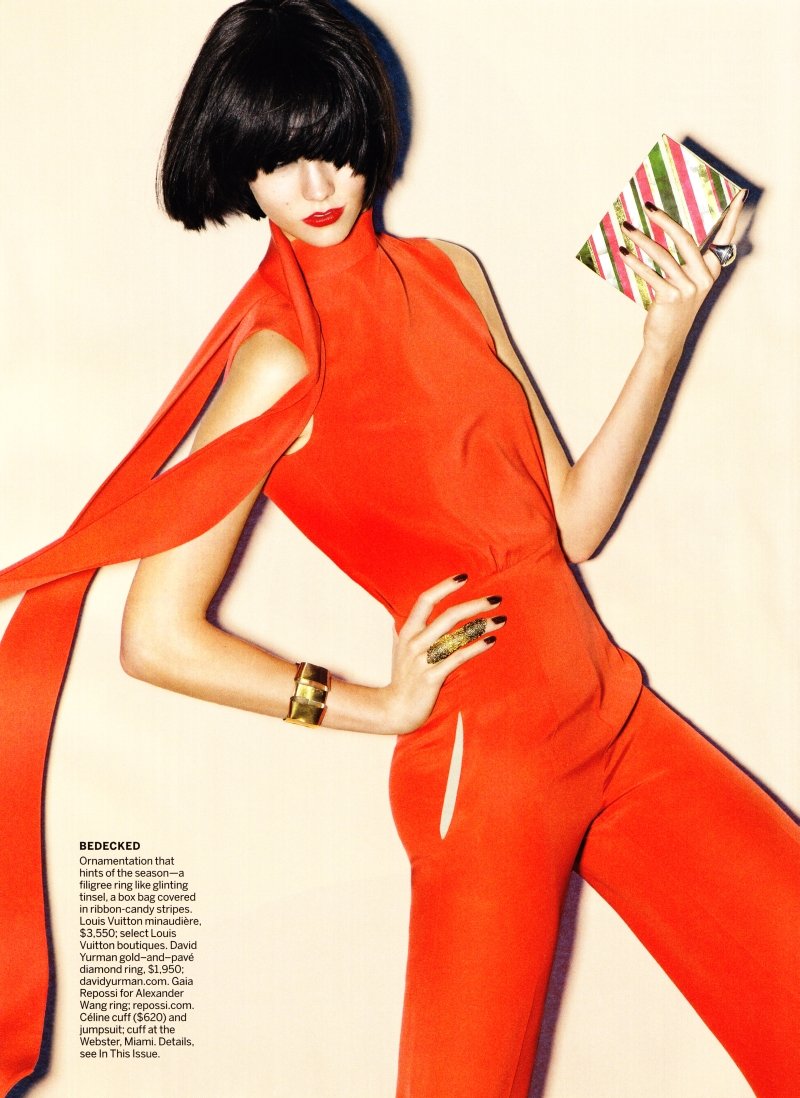 Karlie Kloss by Raymond Meier for Vogue US December 2010