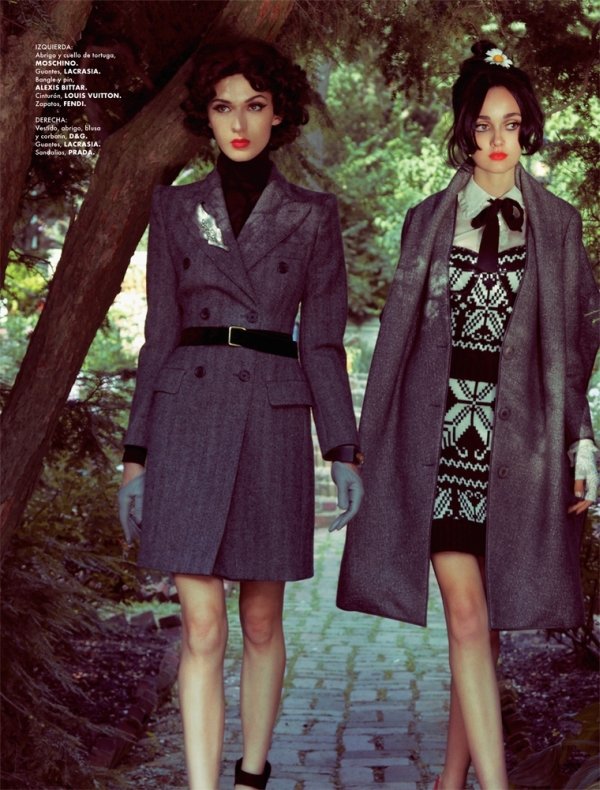 Izzy, Mirielle & Marie-Helene by Jamie Nelson for Elle Mexico