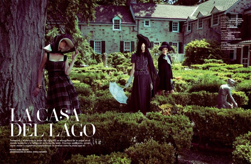 Izzy, Mirielle & Marie-Helene by Jamie Nelson for Elle Mexico