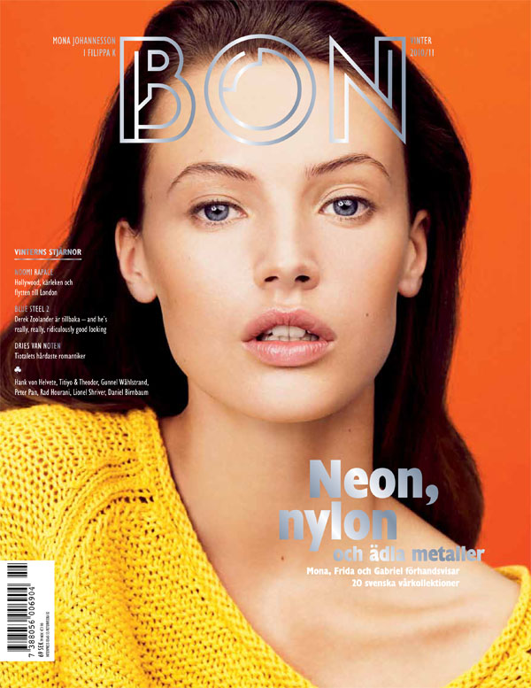 Bon Winter 2010 Cover | Mona Johannesson by Hasse Nielsen