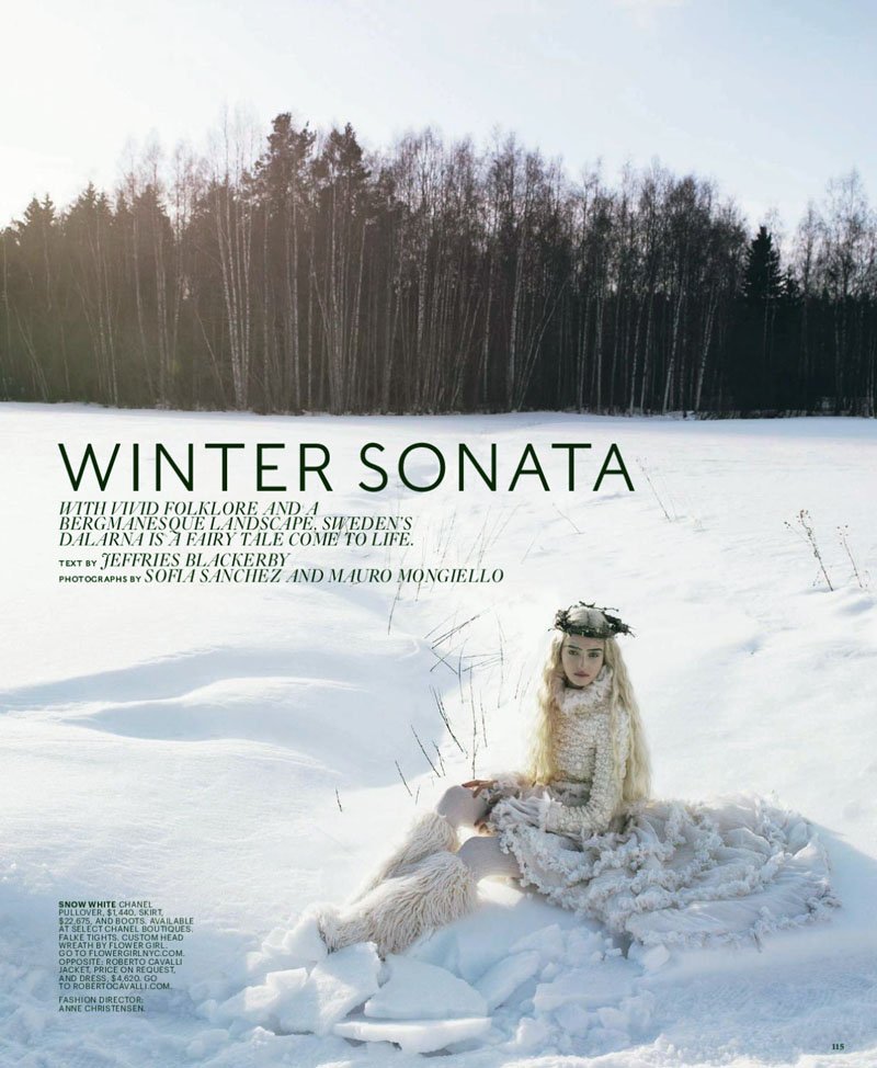 Amanda Norgaard by Sanchez & Mongiello in Winter Sonata | New York Times Style Winter 2010